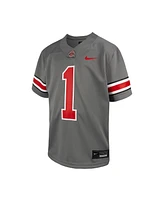 Nike Preschool #1 Steel Ohio State Buckeyes Alternate Untouchable Football Jersey