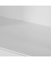 Gaomon Bookcases with 2 Doors and 1 Drawer, Floor Standing Display Storage with Open Shelves