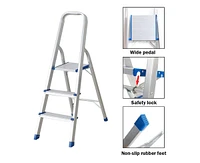 Slickblue 3-Step Folding Ladder Non-Slip Platform Stool with 330 lbs Load Capacity