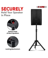 5 Core Speaker Stand Tripod Tall Adjustable 36 Inch Dj Pole Mount Studio Monitor Stands