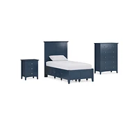 Hedworth Twin Storage 3-Pc. Set (Bed, Chest & Nightstand)