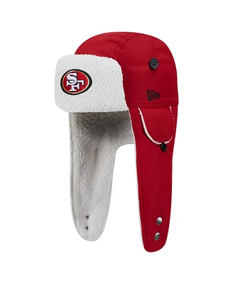 New Era Men's Scarlet San Francisco 49ers Sherpa Trapper Hat