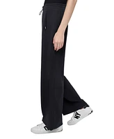 Dkny Sport Women's Highline Ribbed Wide-Leg Pants