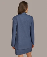 Donna Karan New York Women's Wool-Blend One-Button Blazer