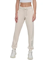 Dkny Sport Women's Embroidered-Logo Joggers