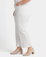 Nydj Plus Teresa Wide Leg Ankle Jeans