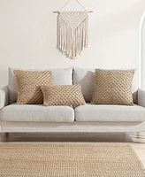Boho Living Jada Jute Decorative Pillows 2 Piece Set, 20" x