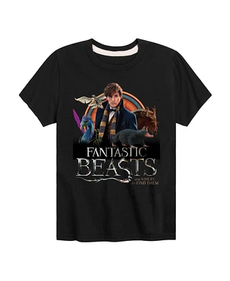 Hybrid Big Boys Harry Potter Fantastic Beasts Graphic Tee