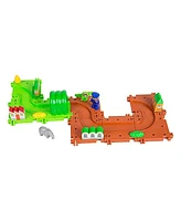 Slickblue Train Brick Set with Wheels – Plastic Building Blocks for Imaginative Railway Adventures