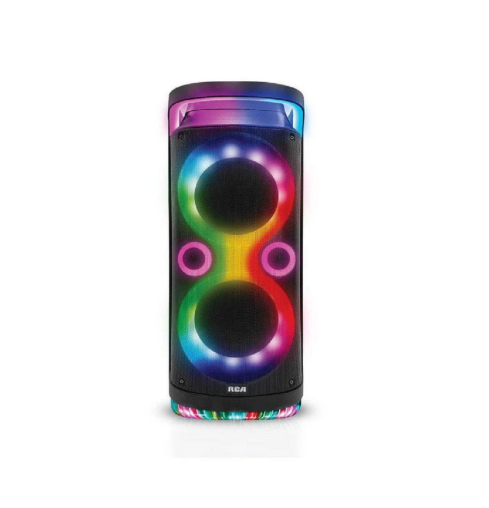 Rca Disco 2108 Flame Effect Bluetooth Speaker, Dual 8" Woofer