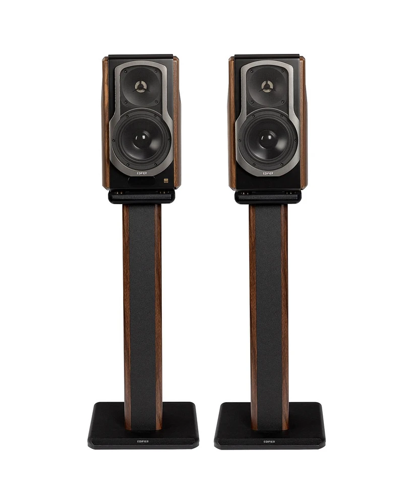 Edifier S2000MKIII Powered Bluetooth Bookshelf 2.0 Speakers with speaker stands