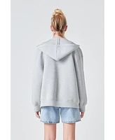 Grey Lab Women's Zip Up Hoodie