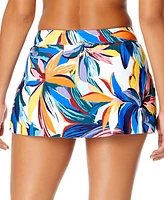 Anne Cole Women's Printed Tulip Draped Swim Skirt