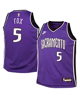 Nike Big Boys and Girls De'Aaron Fox Purple Sacramento Kings 2024/25 Swingman Jersey - Classic Edition