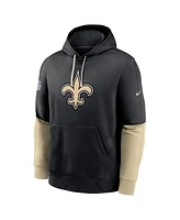 Nike Men's Black New Orleans Saints 2024 Sideline Club Pullover Hoodie