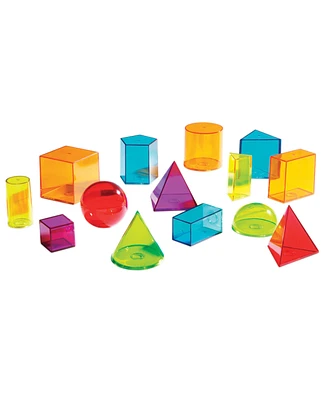 Learning Resources View-Thru Geometric Solids, Set of 14