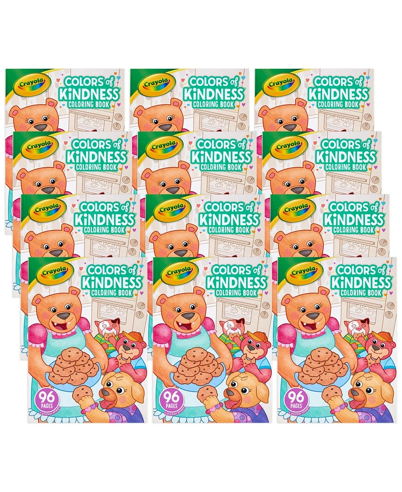 Crayola Colors of Kindness Coloring Book, 96 Pages, Pack of 12