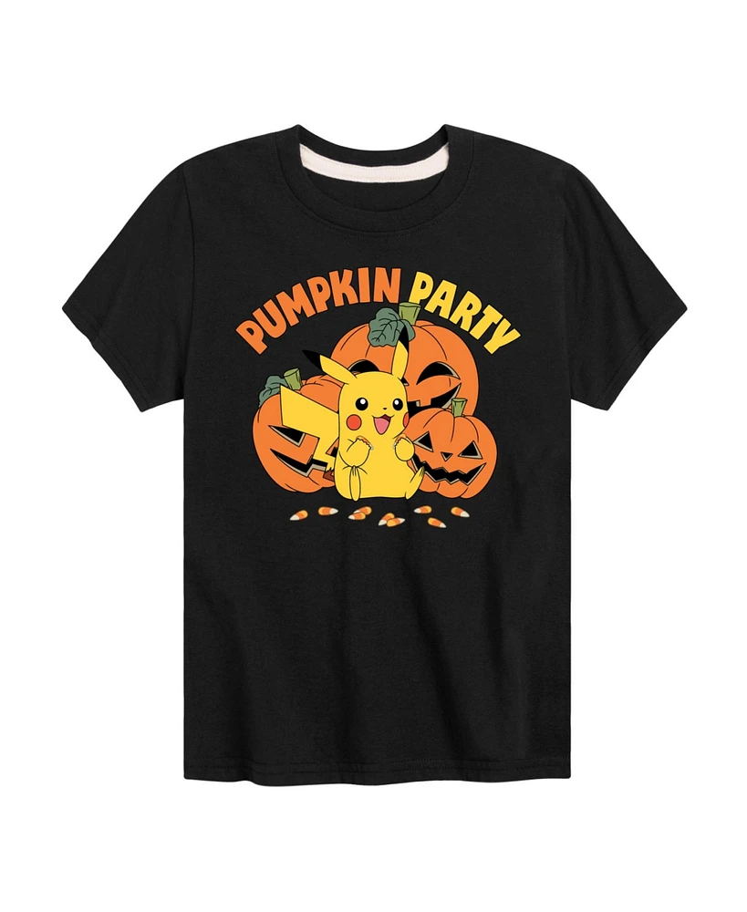 Hybrid Big Boys Pokemon Pumpkin Party Graphic Tee