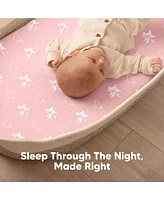 Bassinet Sheet for Baby Girls, Boys, 2-Pack Isla Fitted Sheets, Mattress Sheets