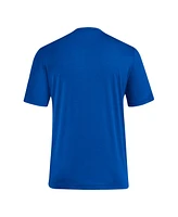 Adidas Men's Royal Kansas Jayhawks Locker Swish Tri-blend T-shirt