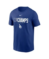 Nike Men's Royal Los Angeles Dodgers 2024 National League Champions Logo T-shirt