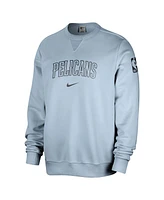 Nike Men's Light Blue New Orleans Pelicans Courtside Standard Issue Performance Pullover Sweatshirt