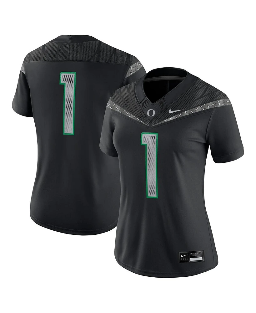 Nike Women's 1 Black Oregon Ducks Game Jersey
