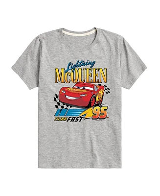 Hybrid Big Boys Cars Lightning Mcqueen Graphic Tee