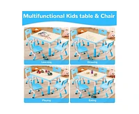 gaomon Modern Kids Table and 6 Chair Set