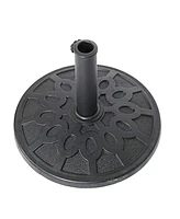 Slickblue Round Heavy-Duty Patio Umbrella Base Stand Stable Outdoor Support for Umbrellas