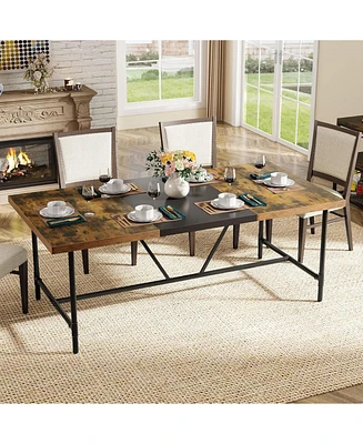 Tribesigns 70.8 x 35.4 inch Large Dining Table for 6