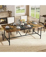 Tribesigns 70.8 x 35.4 inch Large Dining Table for 6