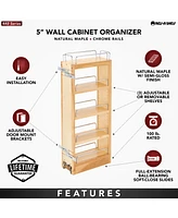 Rev-a-Shelf 5" Pullout Wall Kitchen Cabinet Organizer Storage Rack, 448-wc-5C