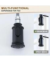 Casainc Single-Handle Spring Pull-Down Kitchen Faucet Single Hole Faucet 1.8 Gpm