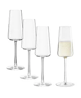 Stolzle Lausitz Power Champagne Flutes, Set of 4