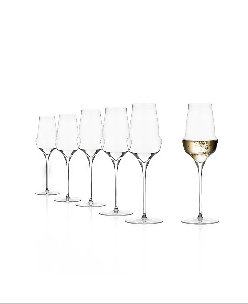 Stolzle Lausitz Cocoon Champagne Flutes, Set of 6