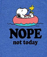 Hybrid Big Boys Peanuts Nope Not Today Graphic Tee