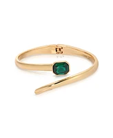 Ettika Emerald Deco Wrap Cuff Bracelet