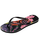 Havaianas Women's Slim Floral Colors Slip On Sandals
