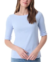 Gloria Vanderbilt Women's Alanis Boat-Neck Tee