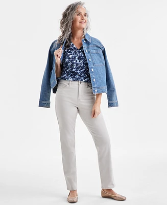 Style & Co Women's Straight-Leg High Rise Jeans