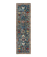 Adorn Hand Woven Rugs Serapi M1999 2'7"x9'8" Runner Area Rug