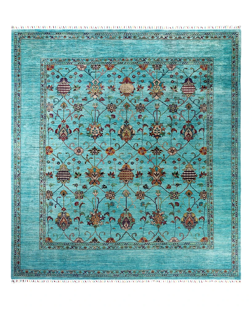 Adorn Hand Woven Rugs Tribal M1999 8'6"x9'6" Area Rug