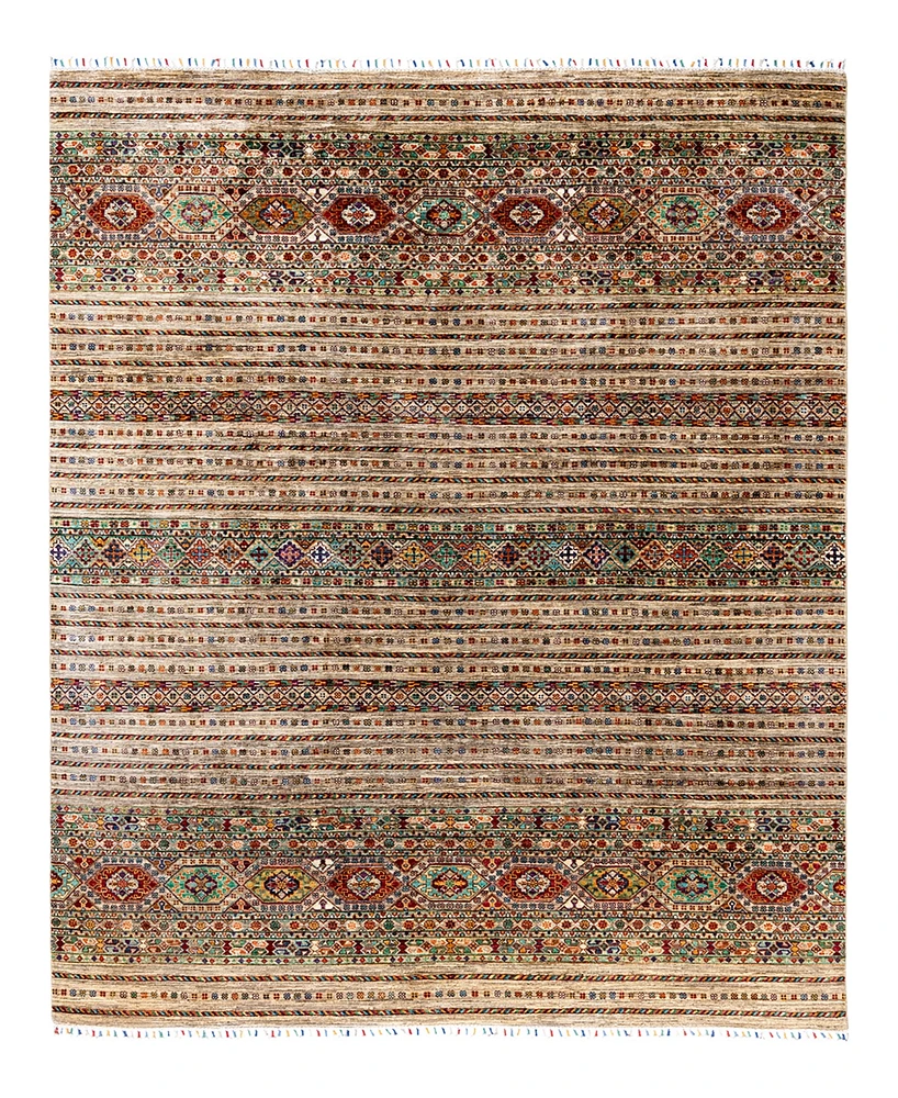 Adorn Hand Woven Rugs Tribal M1999 8'2"x9'10" Area Rug