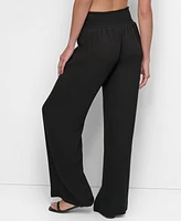 Dkny Women's Smocked-Waist Cover-Up Pull-On Pants