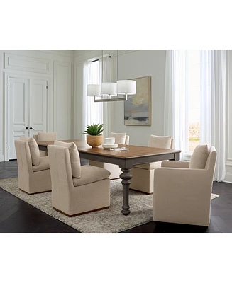 7 Pc. Set (Mandeville Rectangular Dining Table, 4 Kenity Ii Side Chairs & 2 Arm Chairs), Created for Macy's