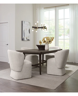 Pc. Set (Griffith Rectangular Dining Table & Dimova Chairs