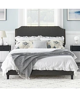 gaomon Full Size Bed Frame with Headboard Adjustable Upholstered Full Bed Frame