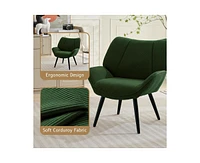 gaomon Accent Chair for Living Room, Modern Accent Arm Chair Upholstered Bedroom Accent Chair with Studry Metal Legs