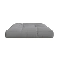 vidaXL Pallet Cushion 47.2"x31.5"x4.7" Gray Fabric